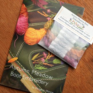 Autumn Boot Embroidery Yarn Set and pattern Bundle