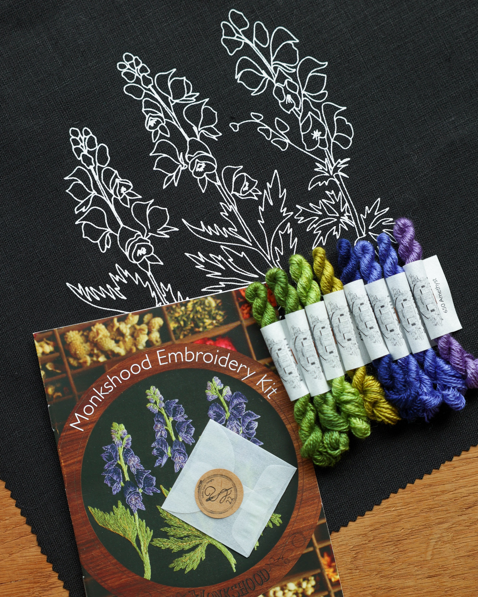 Monkshood Embroidery Kit - Image 2